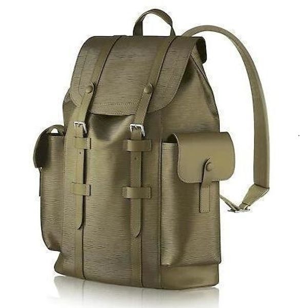 

2019 m58843 chriser pm fashion men green travel bag backpacks fashion shows oxidized leather business bags handbags totes messenger bags
