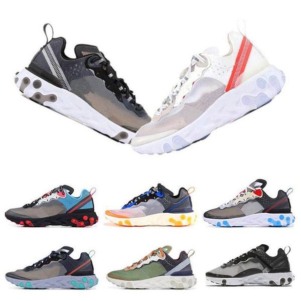 

new 2019 total orange epic react element 87 undercover running shoes women men dark grey fashion luxury mens women designer sandals shoes