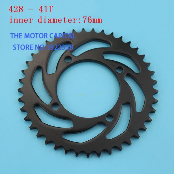 

76mm 420 428 - 41t rear chain sprocket gear wheel plate fit atv quad motorcycle motocross