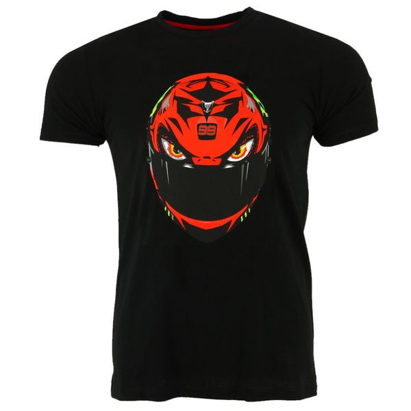 

2018 jorge lorenzo 99 t-shirt helmet moto gp motorcycle team racing men's sprots black t shirt