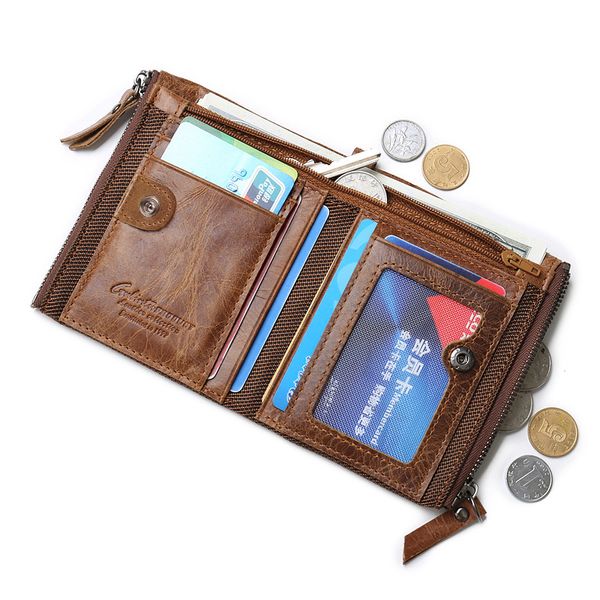 

designer-2019 fashion wallet designer purse with genuine leather cowhide wallets for men and women card holder ing, Red;black