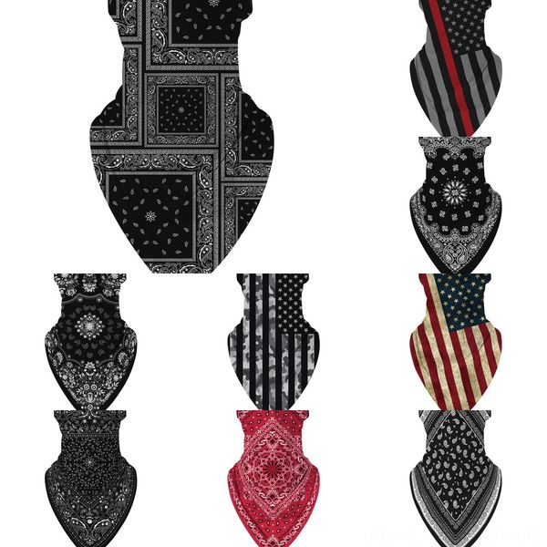 

syr7v mask sports bandana scarf cycling bandana headband scarf headwear face paisley outdoor wristband headband, Black