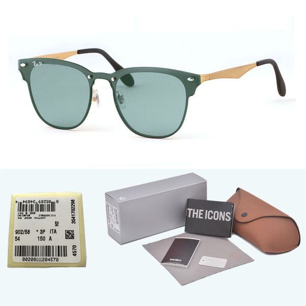 

Top quality sunglasses men women Brand Designer Alloy frame Mirror uv400 lens Oculos De Sol with Retail cases and label