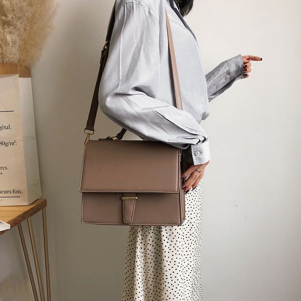 

simple small square bag 2019 handbags women's version of the new small women's single shoulder messenger bag