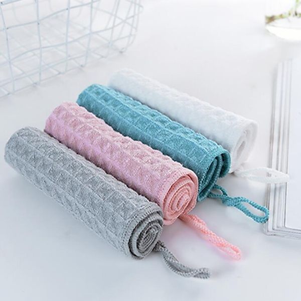 

children towels waffle plaid soft towel baby supplies children's microfiber small square kids' cleaning supplies baby care