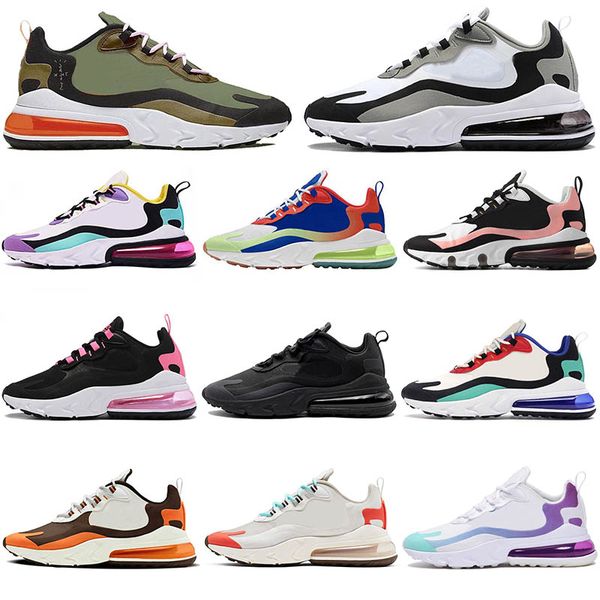 

react travis scott womens running shoes dusk purple green orange phantom bauhaus optical white hyper jade mens trainer sports sneakers 36-47, White;red