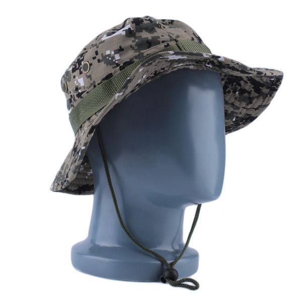 

bucket hat men gorra boonie fishing wide military cap hat sun casual outdoor mesh stitching fisherman outdoor climbing sunshade, Blue;gray