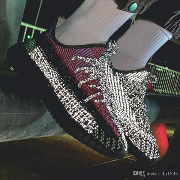 

with box stock x big size 48 47 46 yecheil citrin synth kanye west mens designer sneakers static reflective women sports trainers shoes 5-13