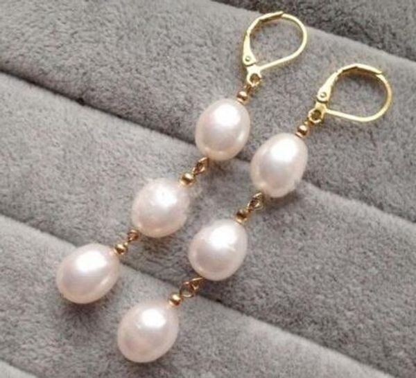 

women's fashion white pearl jewelry drop earrings, Silver