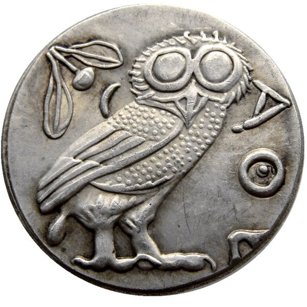 G (04) Drachm d'argento greco antico di Atene - Atena Moneta greca antica Monete di qualità piacevole Vendita al dettaglio / intera Spedizione gratuita