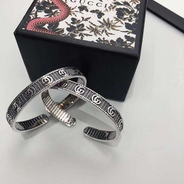 

2020 luxury designer jewelry women bracelets silver designer bracelet for gift vintage fashion bracelet with box, Black