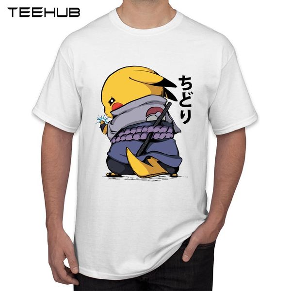 

teehub art design samurai print men t-shirt fashion naruto t shirt cool short sleeve casual men clothing, White;black