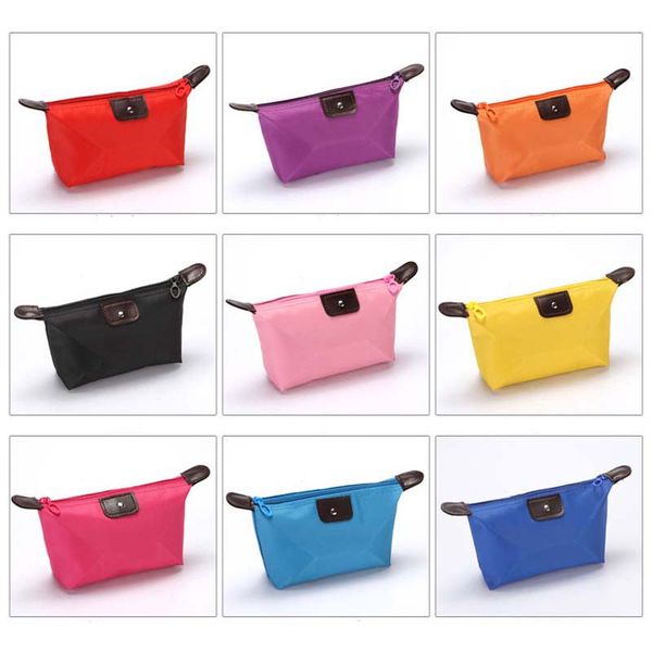 

cute cosmetic bag candy color folding bag waterproof storage wash wholesale ing