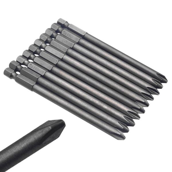 

10pcs magnetic cross head hex shank ph2 anti-slip quick release electric screwdriver bits for electrician repair cordless drills
