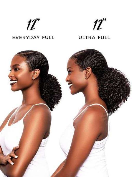 2019 Brazilian Kinky Curly Natural Ponytail Hair Extension Puff