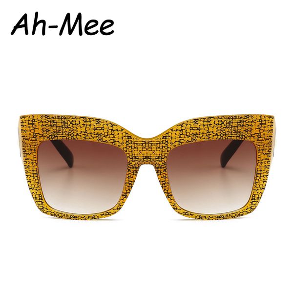 

2019 oversize square sunglasses women cool cateye style gradient sun glasses driving vintage brand design shades uv400, White;black