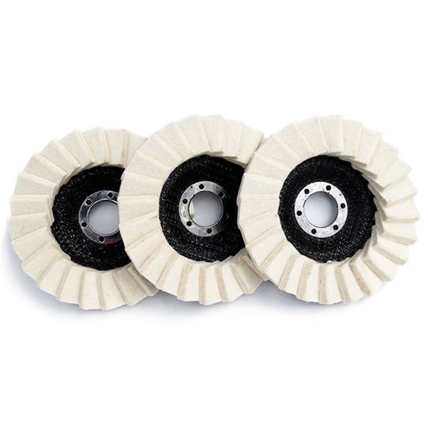 

5 inch artificial wool felt flap polishing disc for angle grinder to polish metal glass