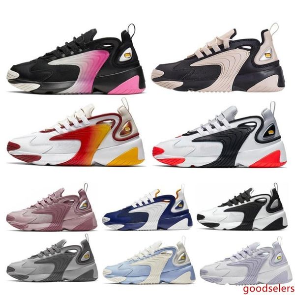 

zoom 2k tekno men women running shoes 2000 shoes triple black white mens trainers sports shoes sneakers size 36-45
