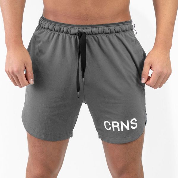 

new mens gym fitness shorts bodybuilding running workout male brand beach quick dry short pants breathable mesh crossfit bottoms, Black;blue