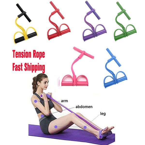 

yoga pedal tensioners multi-function elastic resistance band gym workout band exercise equipment slimming training tension rope
