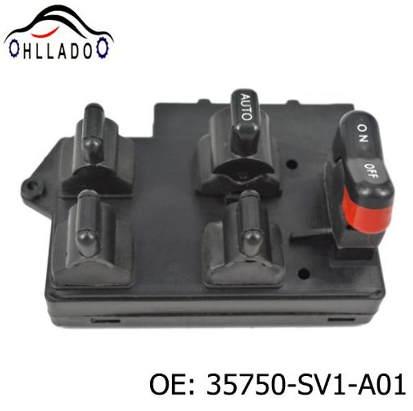 

hllado new 4 door power main glass switch 35750-sv1-a01 window switch for h onda accord 1994-1997 35750sv1a01 car casement lifter switch