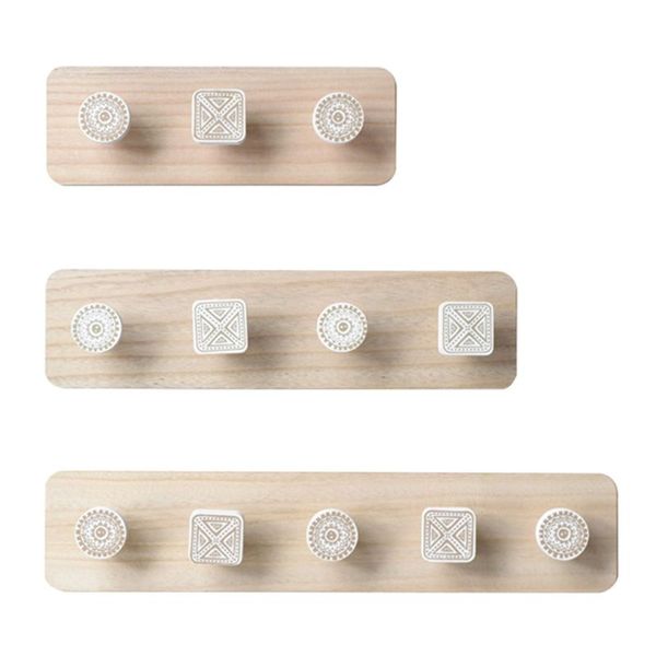 

nordic wood coat hanger wall hook home decorative clothes hangers key holder wall mounted coat rack key hanger shelf