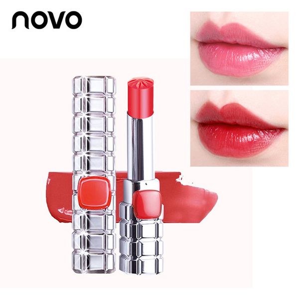 Acheter 8 Couleurs Hydratant Rouge à Lèvres Nude Satin Batom Naturel Lustre à Lèvres Bâton Pigment Longue Durée Peinture à Lèvres Brillance Beauté