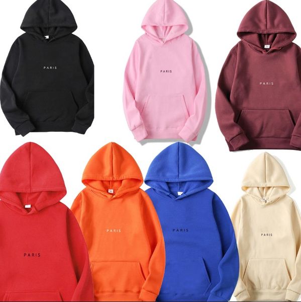 

20fw hoodies men women comfort hoodies autumn long sleeve pullover casual mens clothing size s-3xl 20 color, Black
