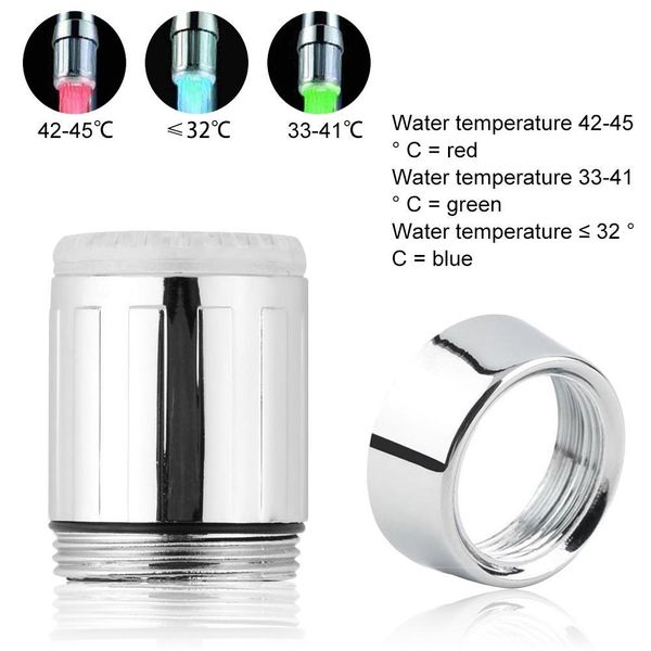 

kitchen led faucet tap water taps accessory temperature faucets sensor heads