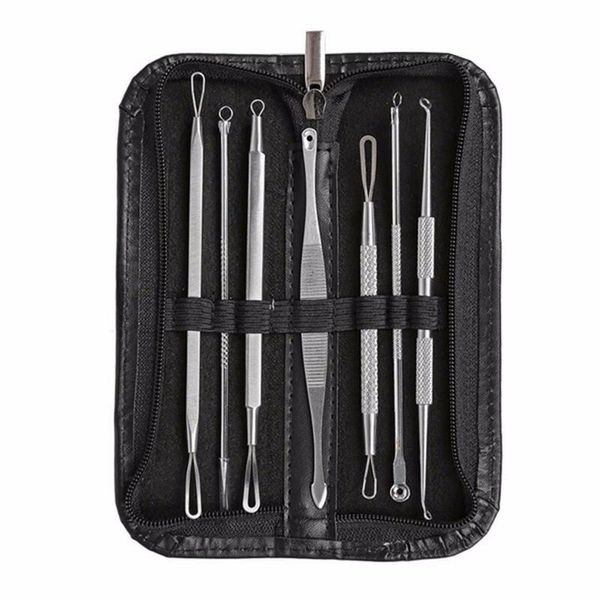 

7pcs blackhead acne pimple blemish extractor remover tool kit set