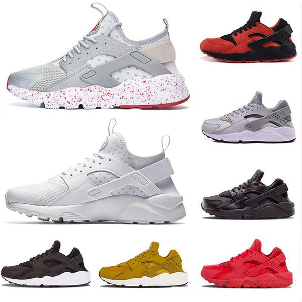 

huarache 1.0 4.0 designer men women triple white red black grey rose gold huaraches mens trainers sports running shoes size 36-45