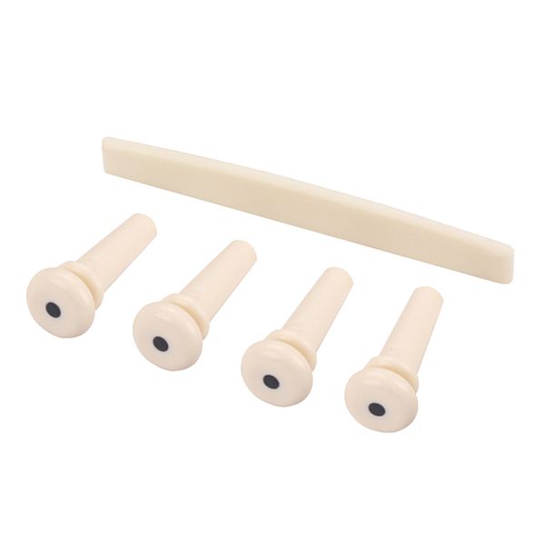

4pcs acoustic bass guitar bridge pin+saddle for bass guitar replacement accessory