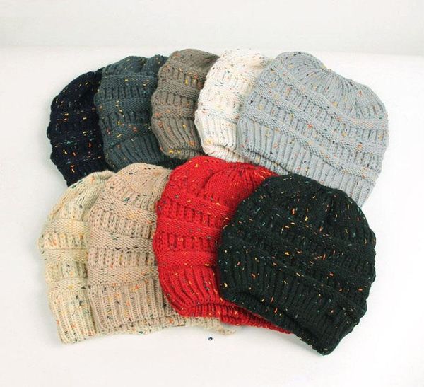 

26 tyle brand winter pony tail ba eball warm knitted cap ca ual port hat thicken crochet ki ba eball warm beanie cap kk0614