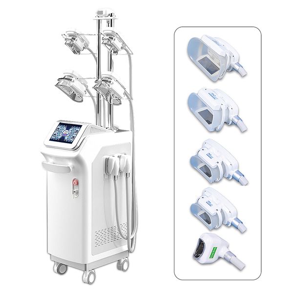 

high performance 5 heads cryo fat reducing salon beauty machine cryolipolysis vacuum slimming fat reduce cellulite removal