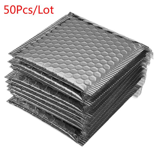 

50 pcs/lot 130x150mm gold plating paper bubble envelopes bags mailers padded shipping envelope with bubble mailing bag