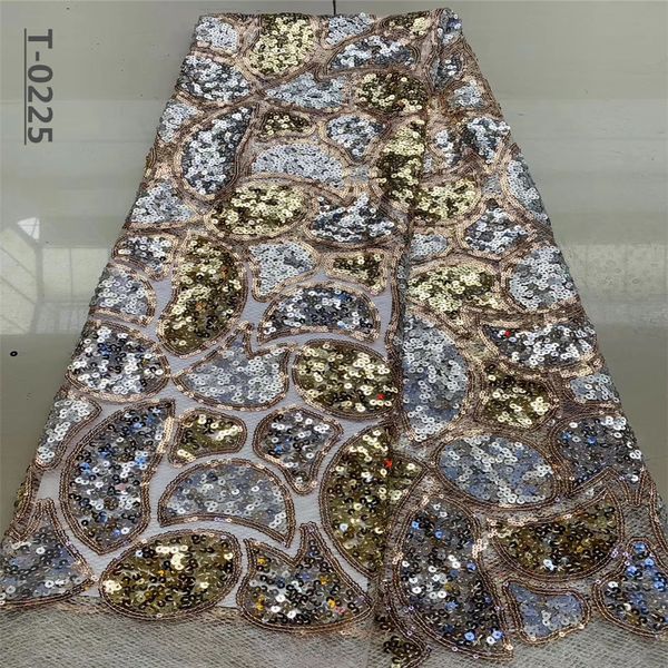 

fashion african tulle mesh lace fabrics french net lace with sequins for evening party dress, Black;white