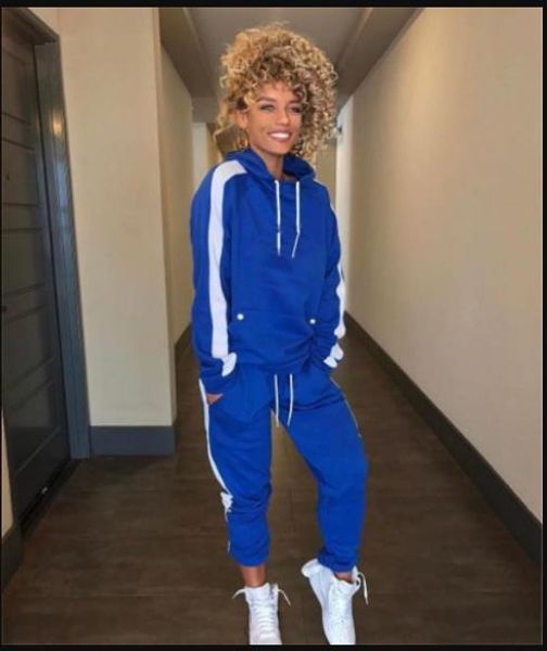 

фирменные для женщин 2pcs дизайнерские костюмы одежда мода письмо печати женские костюмы с капюшоном с длинным рукавом брюки спортивные набо, Gray