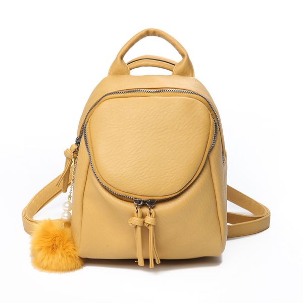 

mini ladies backpack 2020 korean style fashion ladies soft leather small backpack
