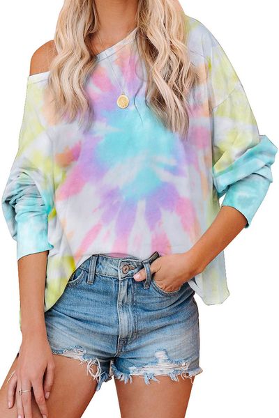 

dhl free for пижамы tiedye для femme pigiama da donna per girocollo тая dye короткий фиолетовый свет tie dye концертные рубашки университет, Blue;gray