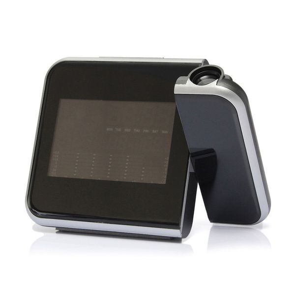 

digital wall projection weather snooze alarm dual laser rotatable clock color display with led backlight temperature humidity