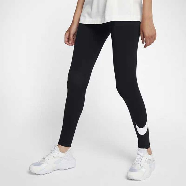

woman designer luxury clothes elastic yoga brand printed sports casual tight yoga pants high end preppy style 2020 summer, Black