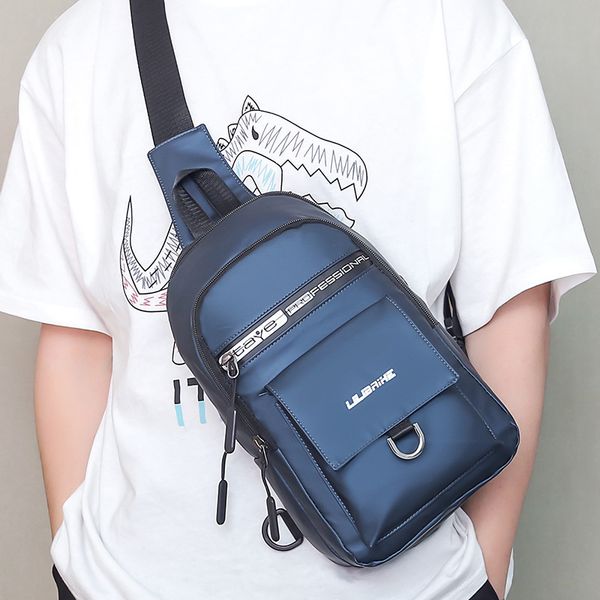

2019 new style stylish shoulder bag chest pack waterproof korean-style men's shoulder bag summer new sports