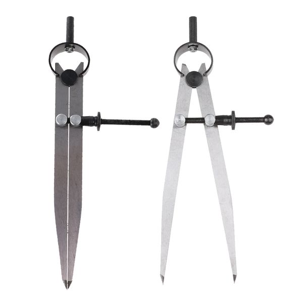 

pack of 2, professional carbon steel divider calipers 6\" 8\" measuring tool