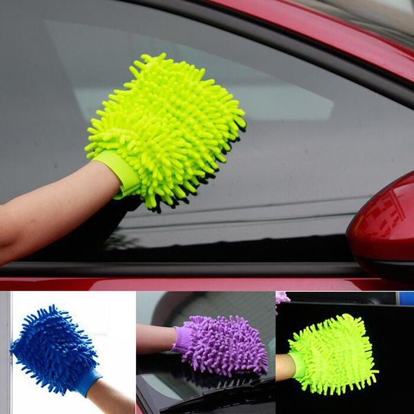

car wash glove ultrafine fiber chenille microfiber home cleaning window washing tool auto care tool car drying towel