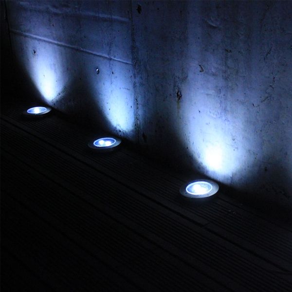 

4шт солнечная 2led погребенная лампа сад ландшафтного освещения путь лестница первый свет