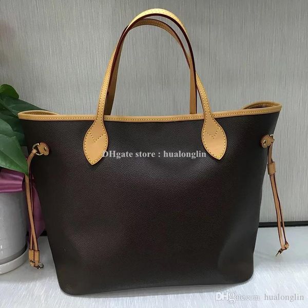 

quality women bag handbag shoulder bag genuine leather brand designer floral letters checkers plaid new fashion classic lady tote