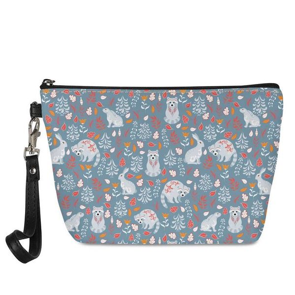 

zipper women waterproof makeup bag cartoon jungle animal cosmetic bag beauty case make up organizer toiletry travel wash pouch