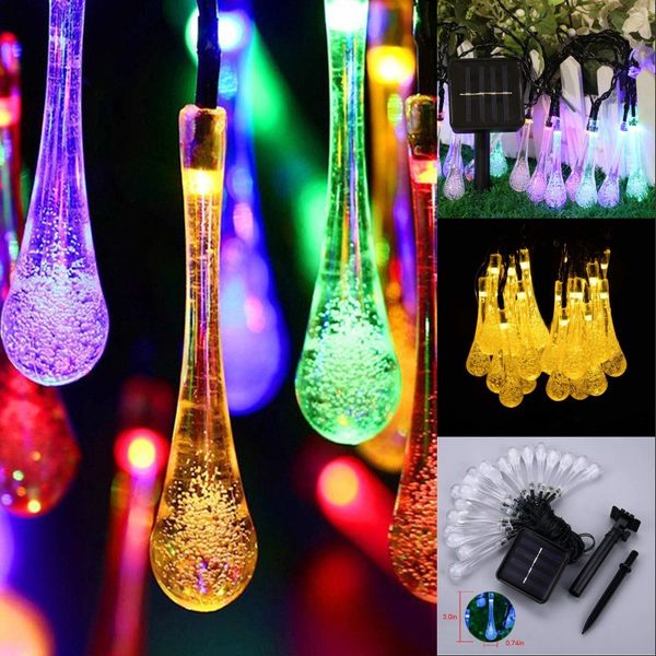 

солнечные боковые огни 30 светодиодные солнечные брызги воды хэллоуин рождественская вечеринка сад праздник пати огни украшения