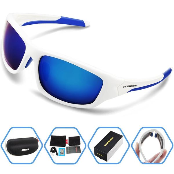 

men women polarized outdoor sport sunglasses for cycling running fishing golf tr90 unbreakable frame sports bike riding glasses