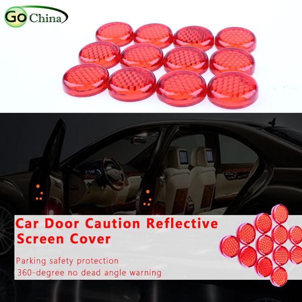 

iaotugo car door warning reflect light screen cover sticker caution reflective paster for all car-styling car accessories